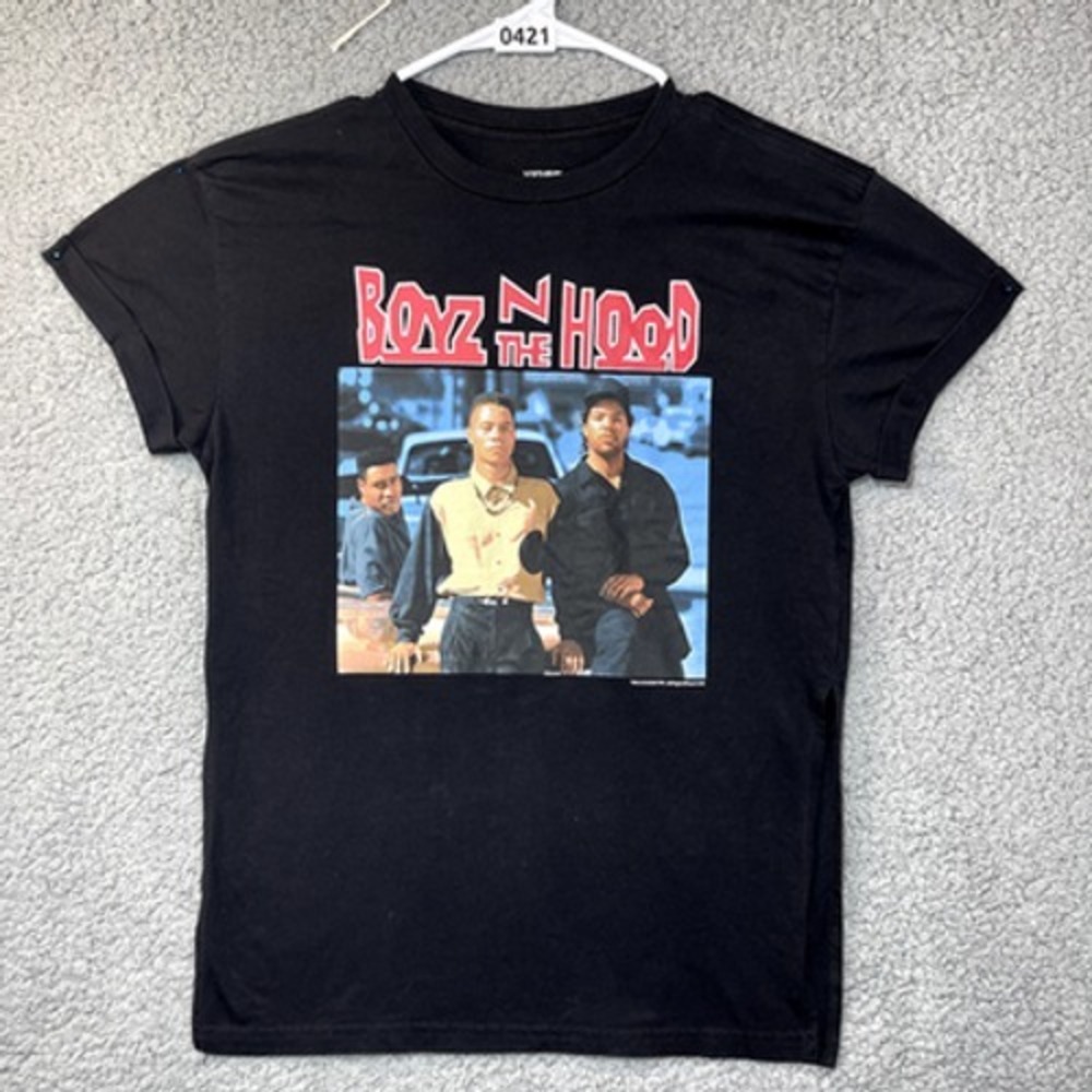 Boyz N The Hood Shirt Womens XS Black Movie Graphic Tee Back Print Fifth Sun